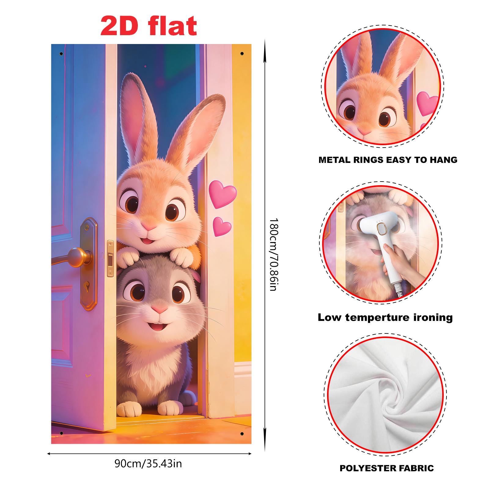 

New Cute Easter Porch Banner: Spring Party Outdoor Decor 90x180 cm