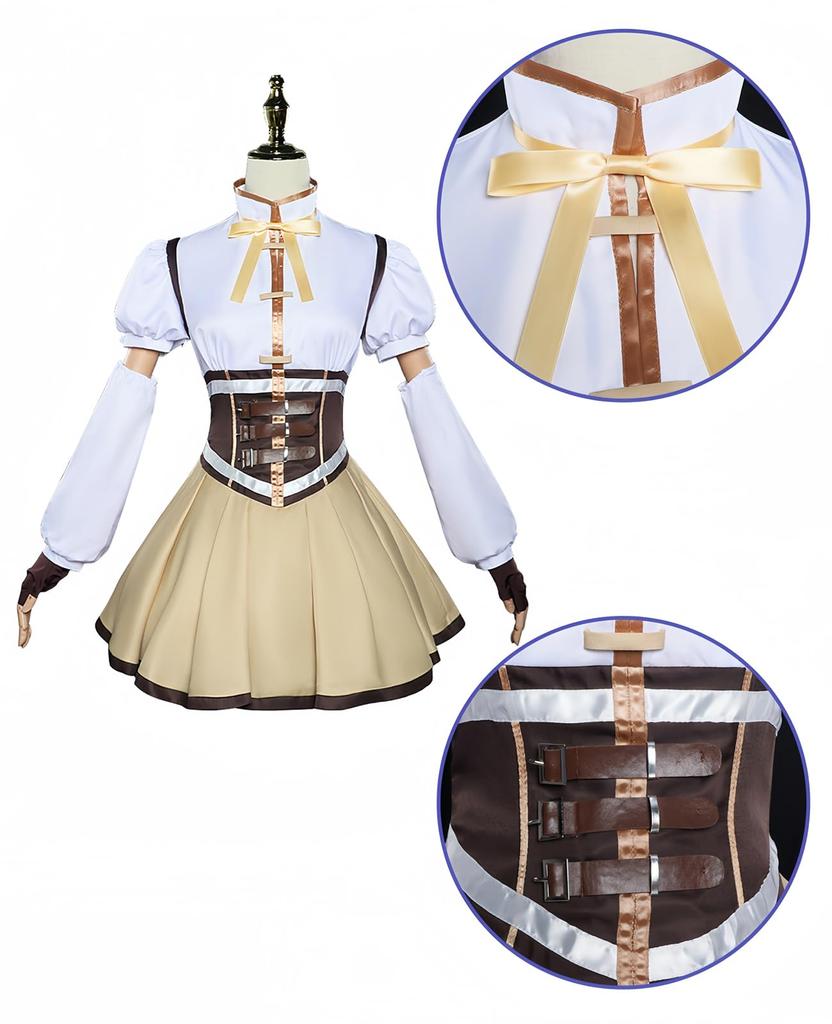 Madoka Magica Cosplay Tomoe Mami Cosplay Kostým Velikost pro Dospělé do Školy a na Kostýmové Párty [NOKIJP] - Festivaly, Akce, (Tomoe Mami, 3XL)