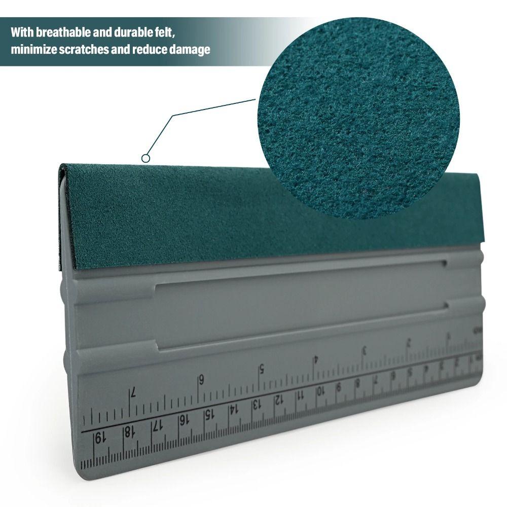 Scratch-Free Vinyl Wrap Squeegee With Ruler Window Tint Tool Vinyl Wrap Installing