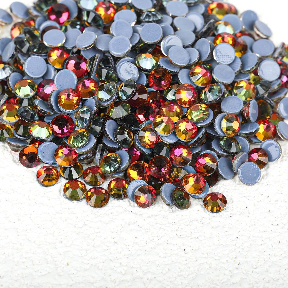 Wei Chen, Guomao A Decoration Color Plated Glue Bottom Rhinestone Mobile Phone Case Diy Nail Art Beauty Glass Jewelry Accessories