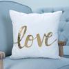 Golden Pineapple & Love Cushion Decorative Pillows Brozing Gold Pillowcase Home Decor Sofa Throw Pillows 45*45Cm Almofada Luxo