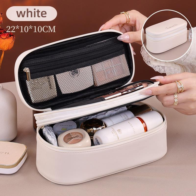 Women's Cosmetic Bag Makeup Bag Double Layer Large Capacity Luxury Cosmetics Organizer Travel Essentials Women Cosmetic Bag