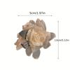 1Pc, Literary Temperament Mesh Flower Grab Clip, About 12cm Long, Hair Grab On the Back of the Head, Transparent Large Shark Clip