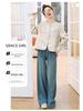 2025 Women's Spring Jacquard Color Block Retro Jacket with Frog Buttons