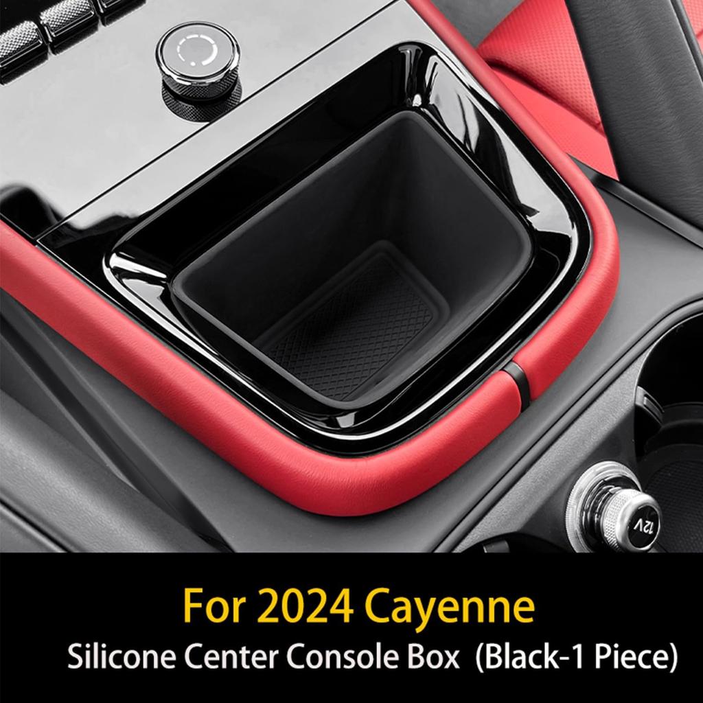 Center Console Silicone Protective Pad Set for Porsche Cayenne 2024 Storage and Phone Charging Custom Porsche Waterproof Protective Easy To Keeps Your