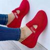New women's shoes spring and summer single shoes round head rocking sole rubber platform single shoes women