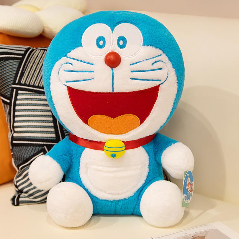 Plush toy doll blue fat cute children's doll rose jingle cat