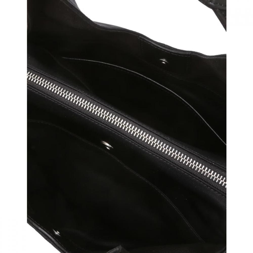 Daks Foret Black Cowhide   Nylon Tote Bag S Dcba6f010bk
