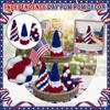 Independence Day Themed Display Ornament With Pompon Design Desktop Tray Layout Prop