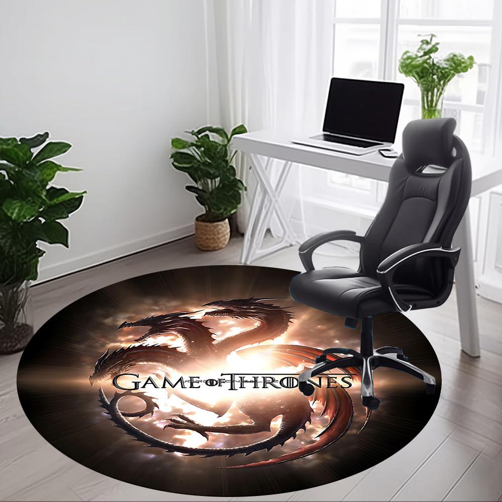 1pc Game of ThronesChair Carpet for Office, Non-slip, Soft and Durable Office Rug for Interior Decoration, Perfect for Office yy250925089