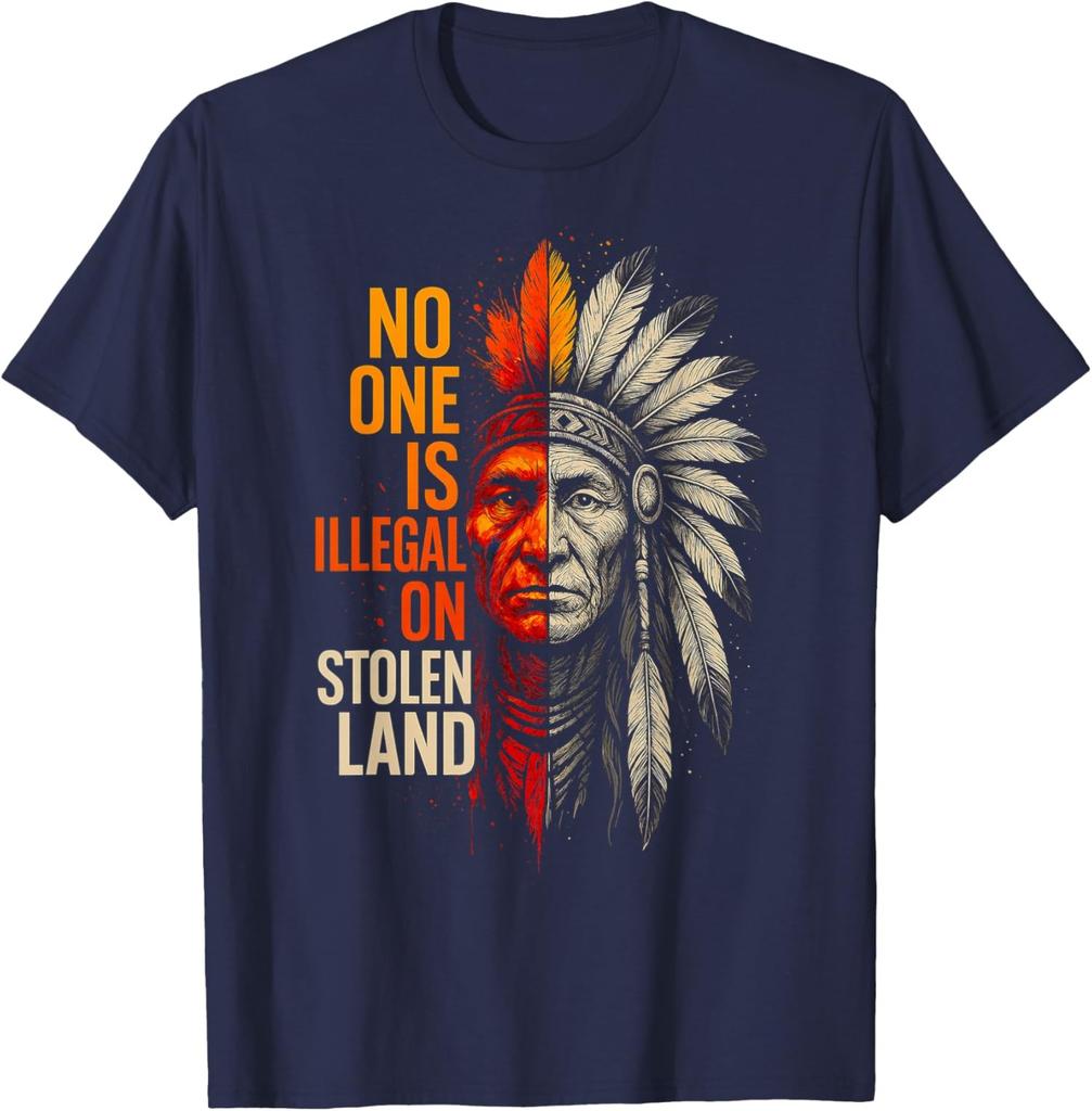No One Is Illegal On Stolen Land Vintage T-Shirt