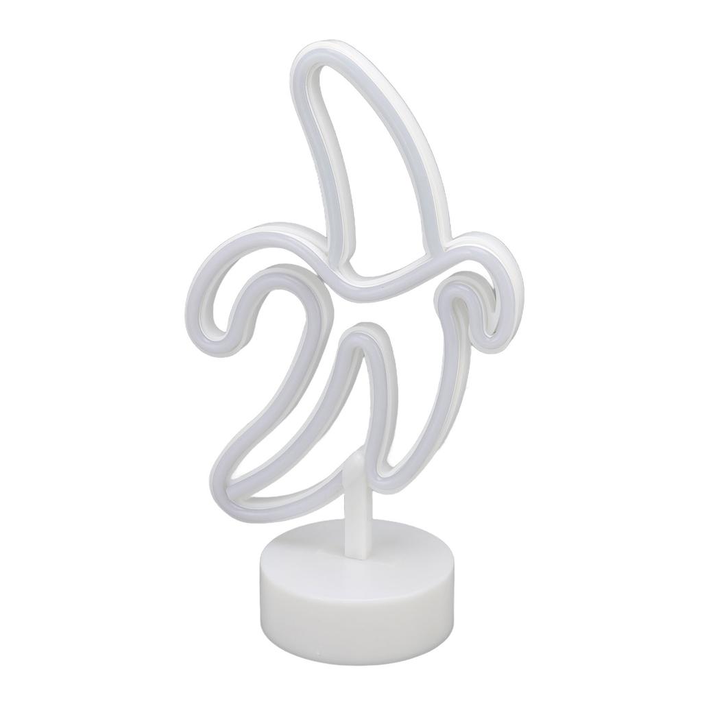 Banana Neon Sign Battery USB Powered LED Banana Neon Night Lights Decoration for Balcony Birthday