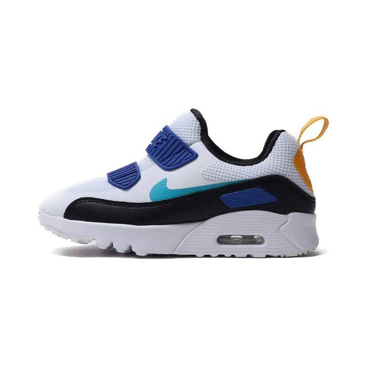 Nike Air Max Tiny 90 Low Top Low Top Running Shoes Blue White Children Aged 3 7 Years Old 881927-104