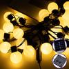 LED-Runde Kugelkette Lichterkette für Schlafzimmer, Außenbereich, Camping und Feiertagsdekorationen