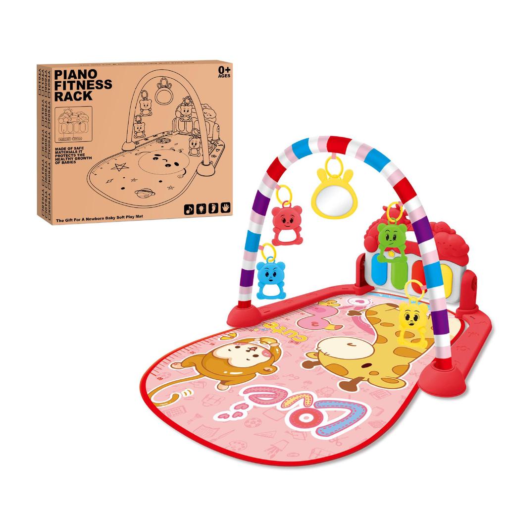 Newborn Baby Piano Gym Mat: Musical Play Toy for Infants