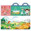 Educational Jelly Sticker Books Reusable Scene Quiet Stickers  Early Education Gifts