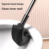 Stainless Steel Long-Handled Toilet Brush, Designed for Daily Cleaning of Toilets And Household Crevices, Featuring a Curved Brush Head