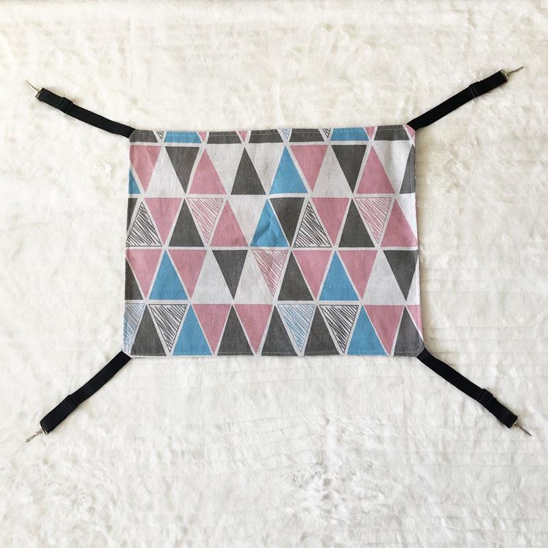 Adjustable Canvas & Plush Cat Hammock for Cage, Spring/Autumn