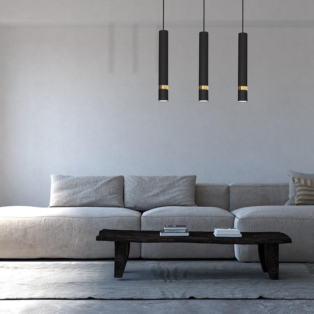 Lampa Wisząca Joker 3 Gu10 Czarny  Milagro Mlp6080