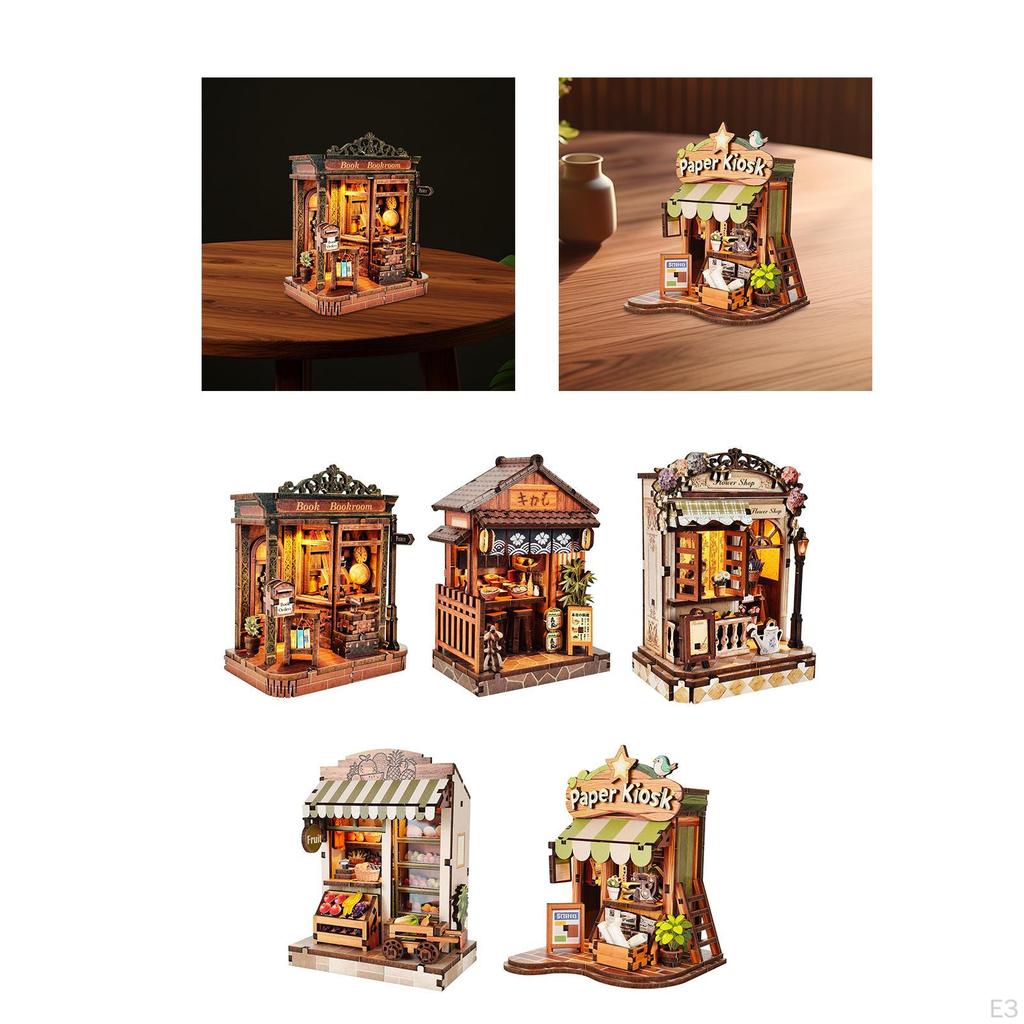 DIY Miniature Dollhouse Kit 3D Puzzle Model Hobbies Crafts Desktop Decor Handmade Doll House for