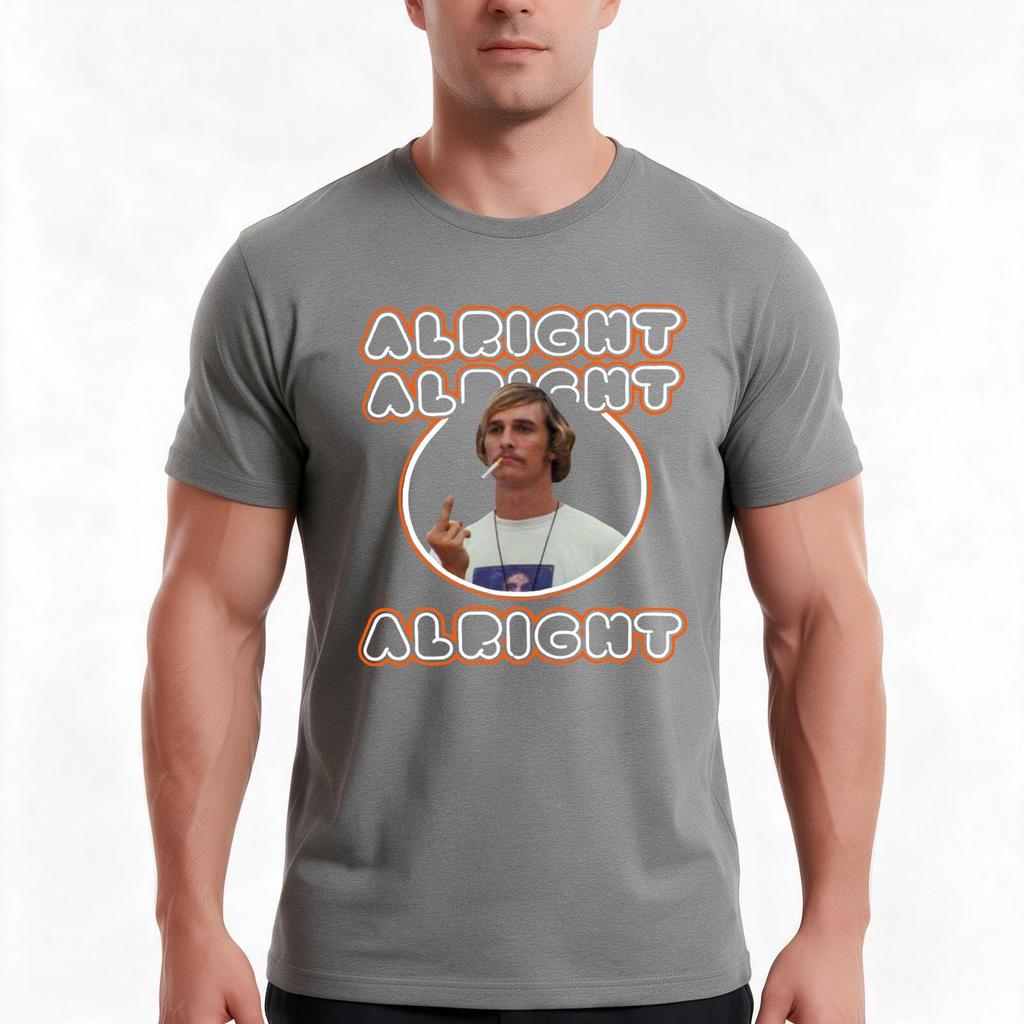 Dazed And Confused Cool Faces Smoking Art Tshirt Summer Casual Cotton Tee Oversized Streetwear Tops Vintage Graphic Print