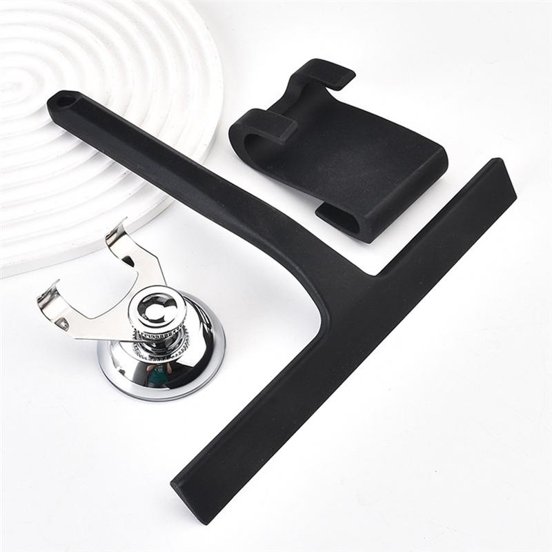 

A25F-Glass Cleaning Squeegee Kit Wall Hanger Mounting Suction Cups For Shower Doors, Windows, Glass Doors, Bathrooms, Mirrors