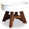 Day and Night - Day and Night White Recycled Solid Wood Coffee Table 60x45 Cm