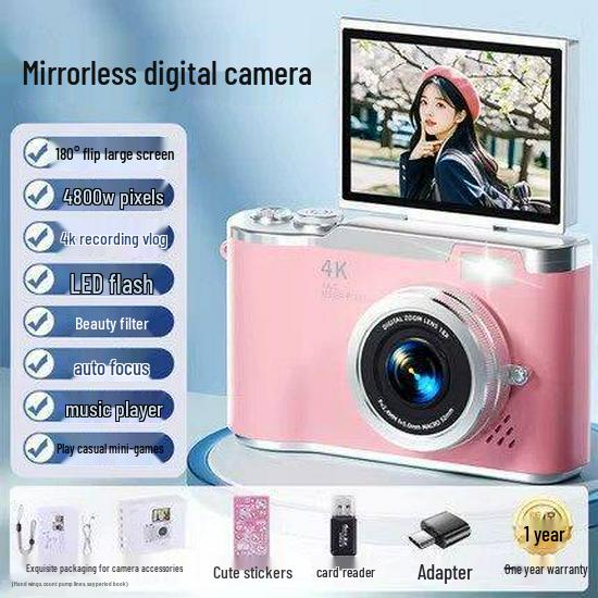 Hello Kitty Flip-Up Digital Camera for Beginners - Perfect Gift for Girls