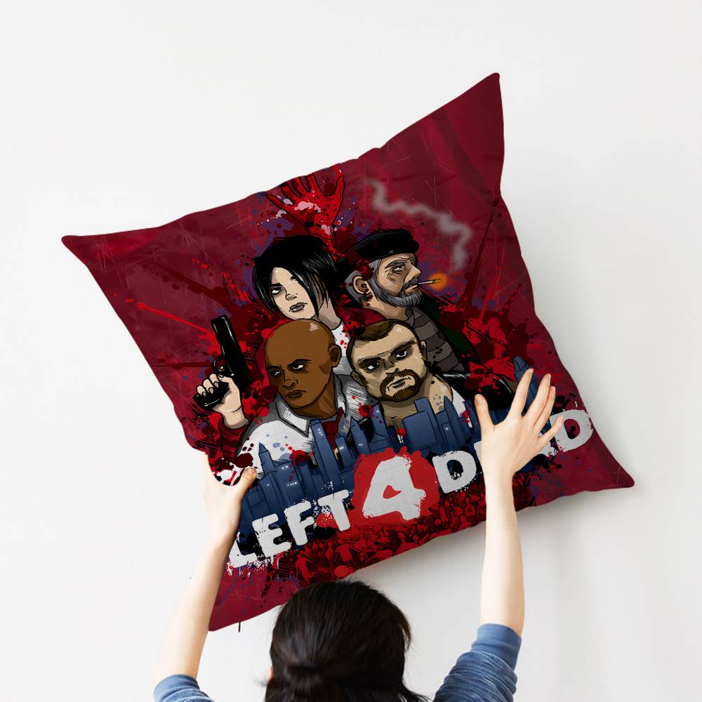 Game Left 4 Dead Pillow Cover Sofa Cushion Cover Home Room Decoration Children Gift