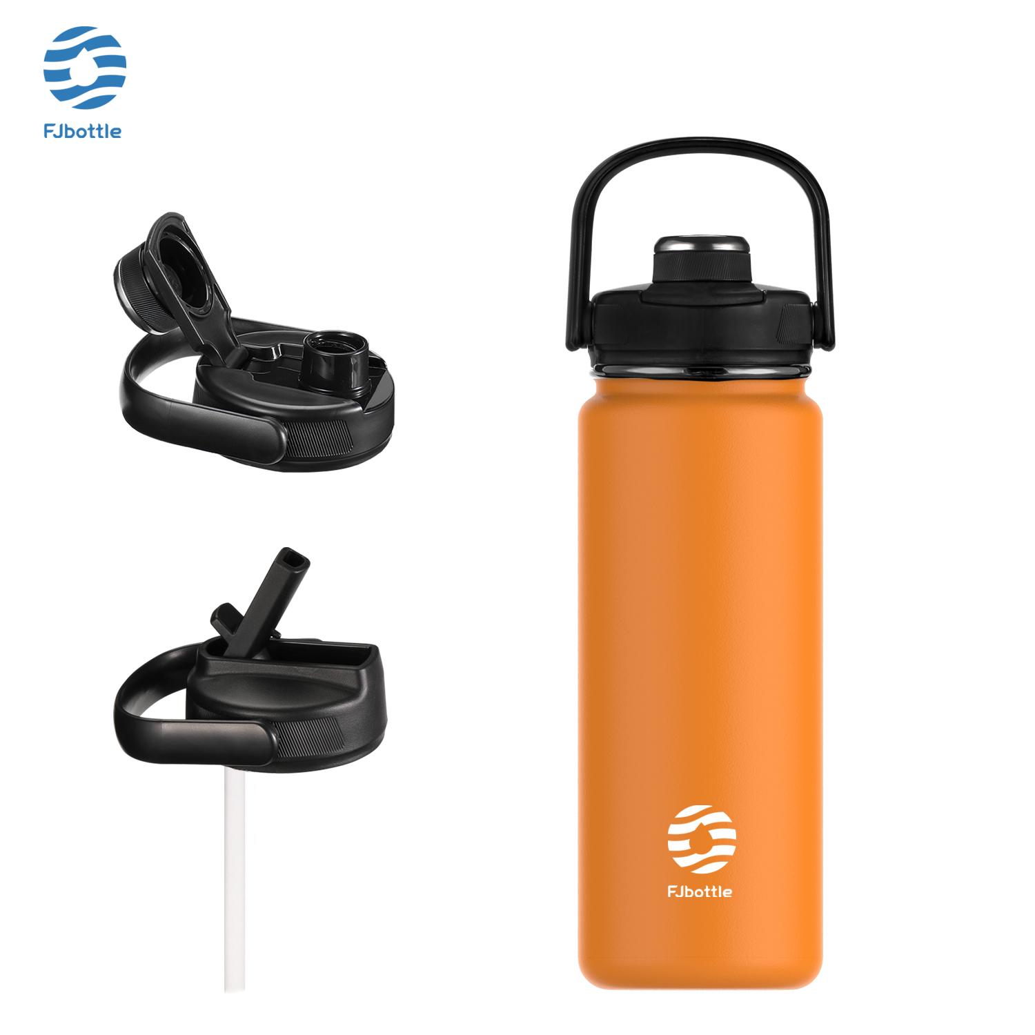 

FEIJIAN Thermos Bottle with Straw Sport Stainless Steel Vacuum Flask Insulated Water Bottle with Handle Lid 950/1200ml 950ml жовтий