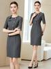 Elegant Slim-Fit Women's Professional Dress for Receptionists and Salon Workwear