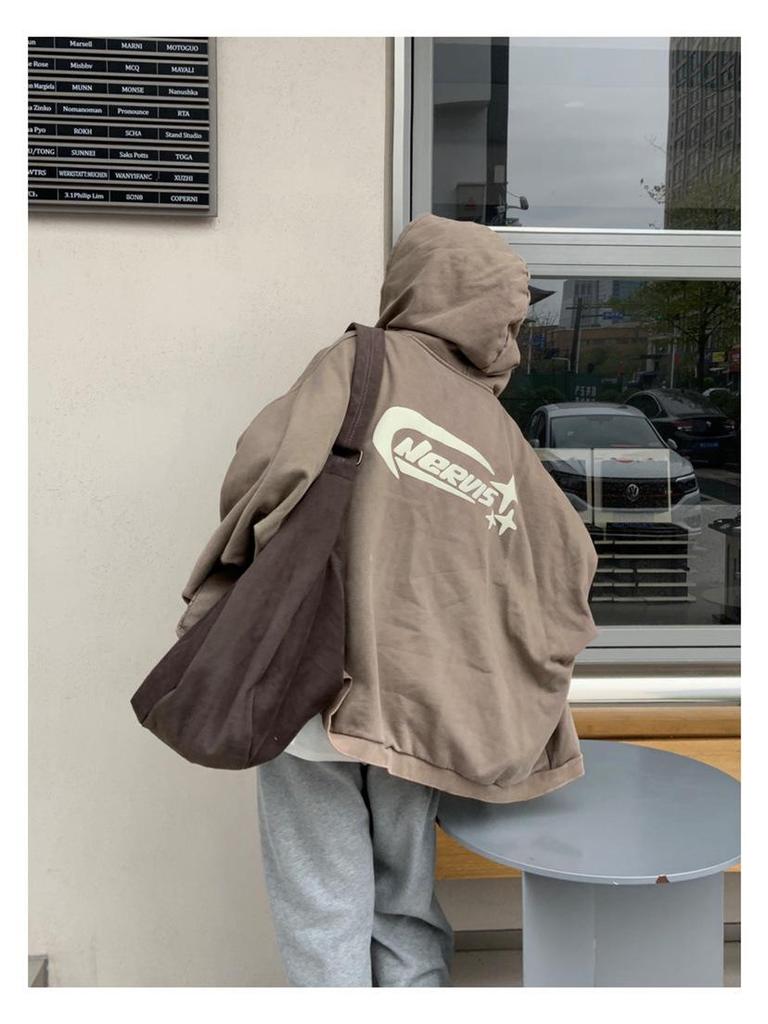 2024 Retro Kaffeefarbe Canvas Umhängetasche - Damen Nische Lazy Style