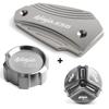 For Kawasaki NINJA 650 NIINJA650 -2023 Accessories Motorcycle Front & Rear Brake Fluid Reservoir Cover Engine Oil Filler Cap