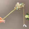 Retro Chinese Style Tassel Hair Clip For Women Hair Stick Pins Flower Handmade Hairpins Charm Jewelry Accessories Hair Ornaments