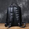 NZPJ Leather Men's Backpack Natural Cowhide Backpack Fashion Travel Bag Korean Version Schoolbag Computer Bag For 15 Inch Laptop