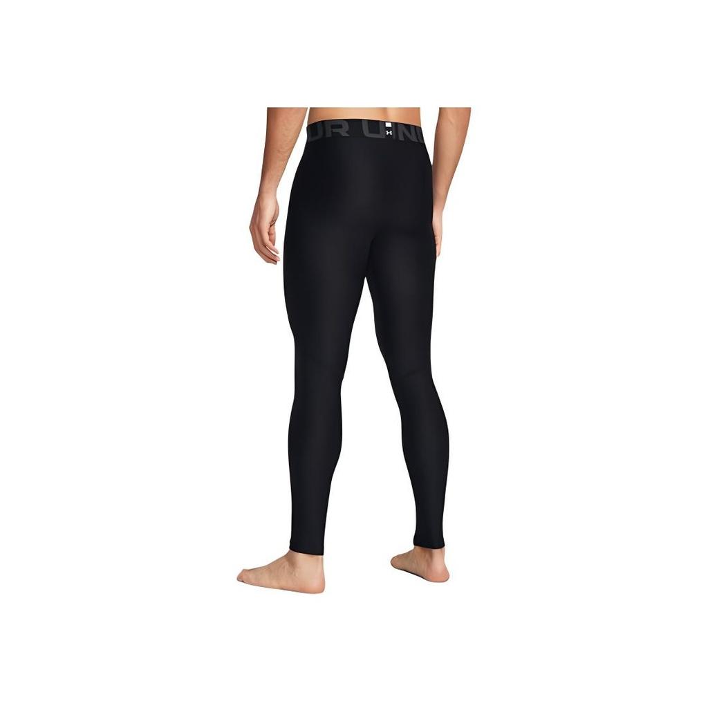 Under Armour HeatGear Moisture Wicking Comfortable Soft Tight Knit Sports Pants Men Pants Black 1361586-002