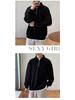 Men's Korean Style Casual Loose Half-Zip Lapel Polo Knit Top
