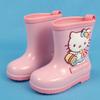Ultraman Summer Four Seasons Children's Rain Boots Boys Cute Cartoon Overshoes Waterproof Tiga Zero Mid-Calf Water Shoes