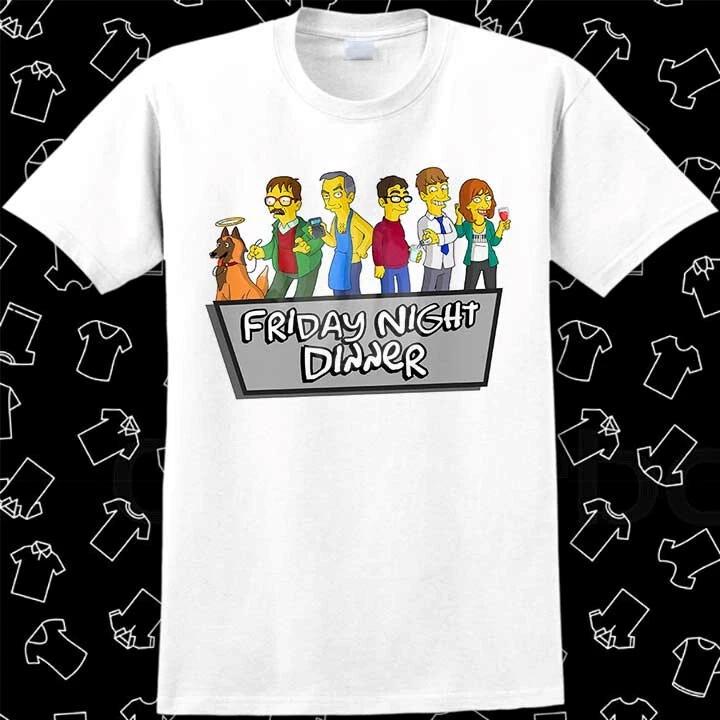 Friday Night Dinner Funny Comics Caricatures Jim Bell Shalom T Shirt Gift 542 XXXL
