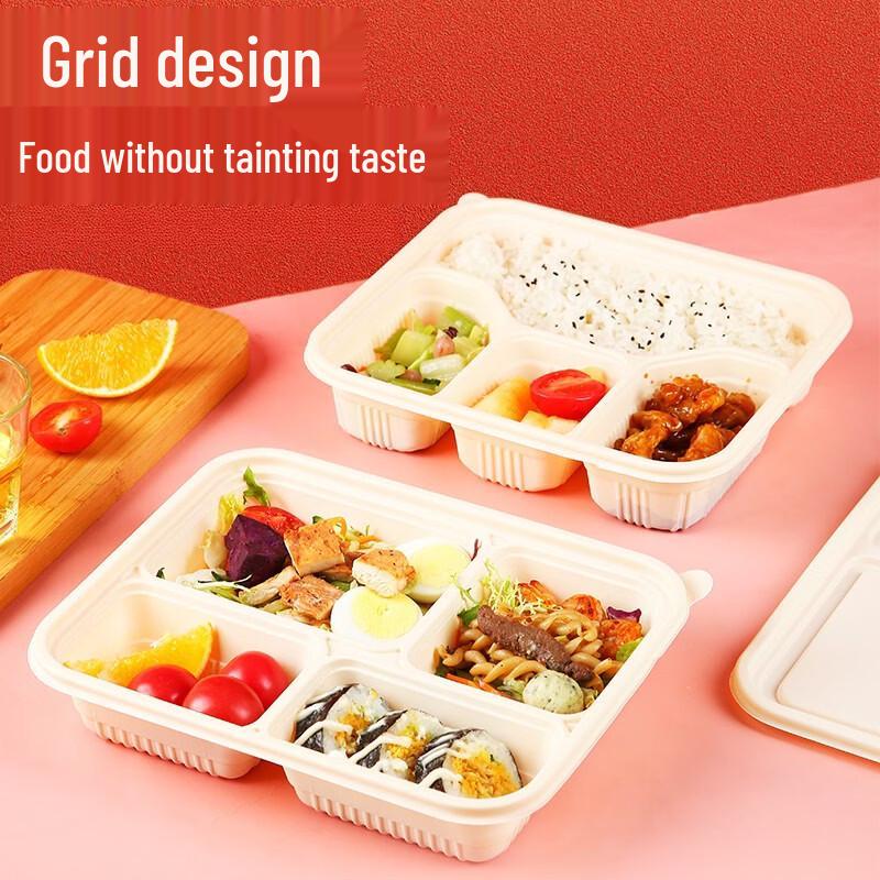 Eco-Friendly Corn Starch Disposable Takeout Lunch Boxes