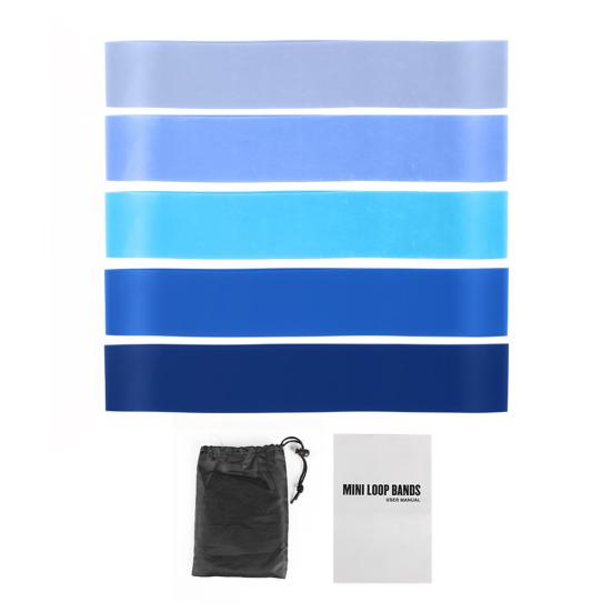 5Pcs Resistance Bands Set Multi-Level Resistance Elastic Fitness Bands Heavy Duty Exercises Rehabilitation Yoga Bands