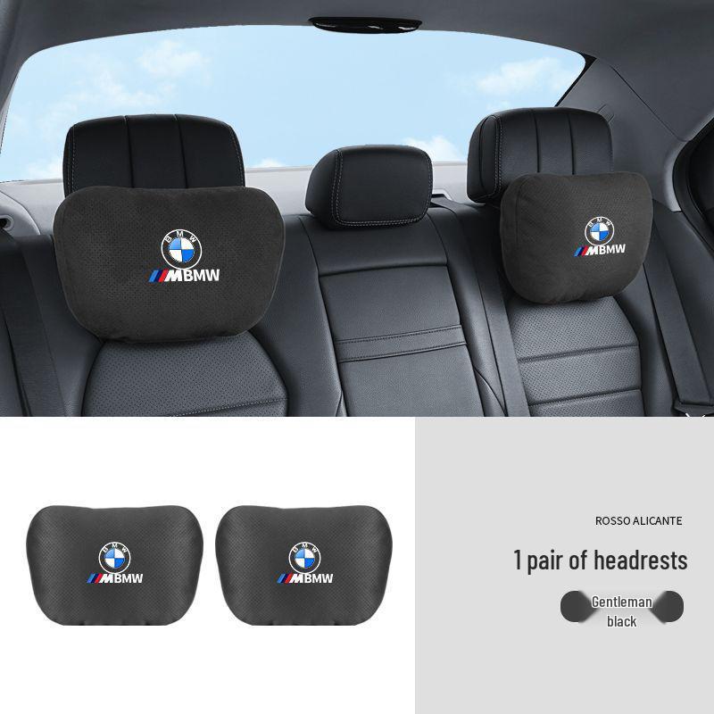 Compatible with BMW 5, 7 Series, X1, X3, X5 car seats, featuring headrest, lumbar, and neck support pillows.