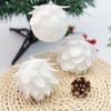 1PC Hanging Ornament DIY Christmas Ball Party Supplies Xmas Tree Decorations 2026 New Year White Petal Christmas Ornament Foam