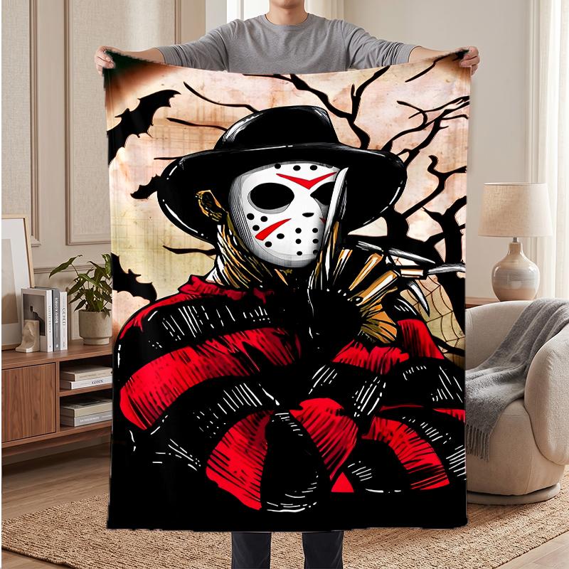 Freddy Krueger Soft Warm Flannel Blankets Comfortable Blanket for Home Decoration Gifting