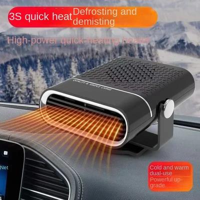 Autoheizlüfter 200W 12V/24V Autoheizung Elektrisch Kühlen Heizen Auto Windschutzscheibenenteiser Entnebelung Beschlagentferner Auto Anti-Beschlag-Heizung