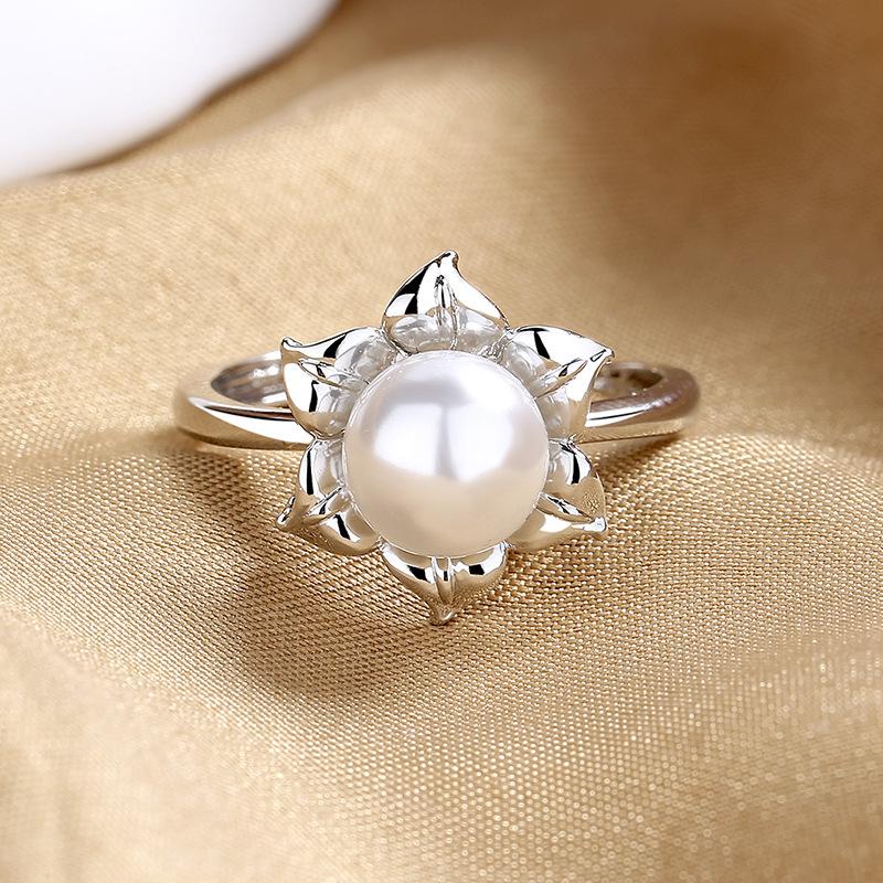925 Sterling Silver Ring Open Adjustable Silver/Gold for Women Exquisite Student Girlfriend Jewelry Accessories Wedding Party