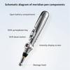 Electric Massage Pen Adjustable For Body Back Hand Massage Press And Relax Muscles, Charge Powered Silver