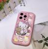 Sanrio KT Stand Airbag Phone Case for Apple 14/15PM