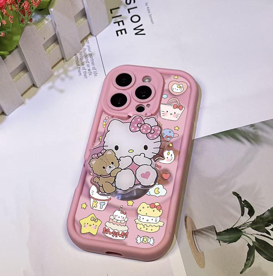 Sanrio KT Stand Airbag Phone Case for Apple 14/15PM