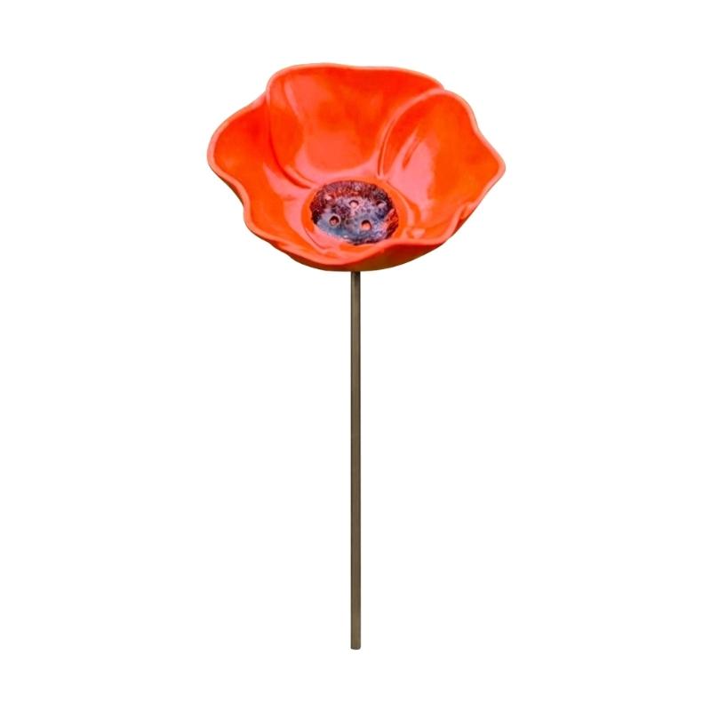 Distinctive metal flower garden decoration Offering Refreshment Space For Backyard Animals